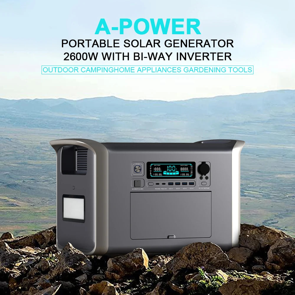 CTOLITY 2000Wh Portable Power Station with High Capacity Battery