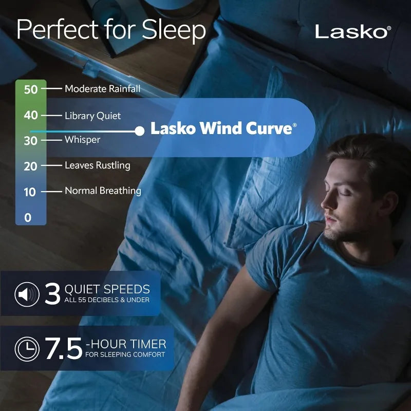 XMSJ Lasko Oscillating Tower Fan for Powerful Cooling