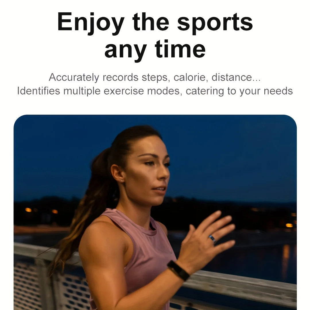 Smart Ring Activity Tracker With Heart Rate Monitoring