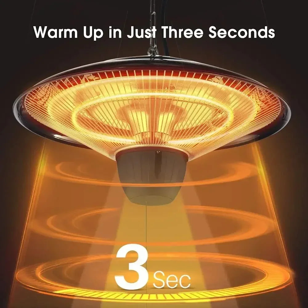 Patio Heater 1500W Infrared Waterproof Ceiling Mount