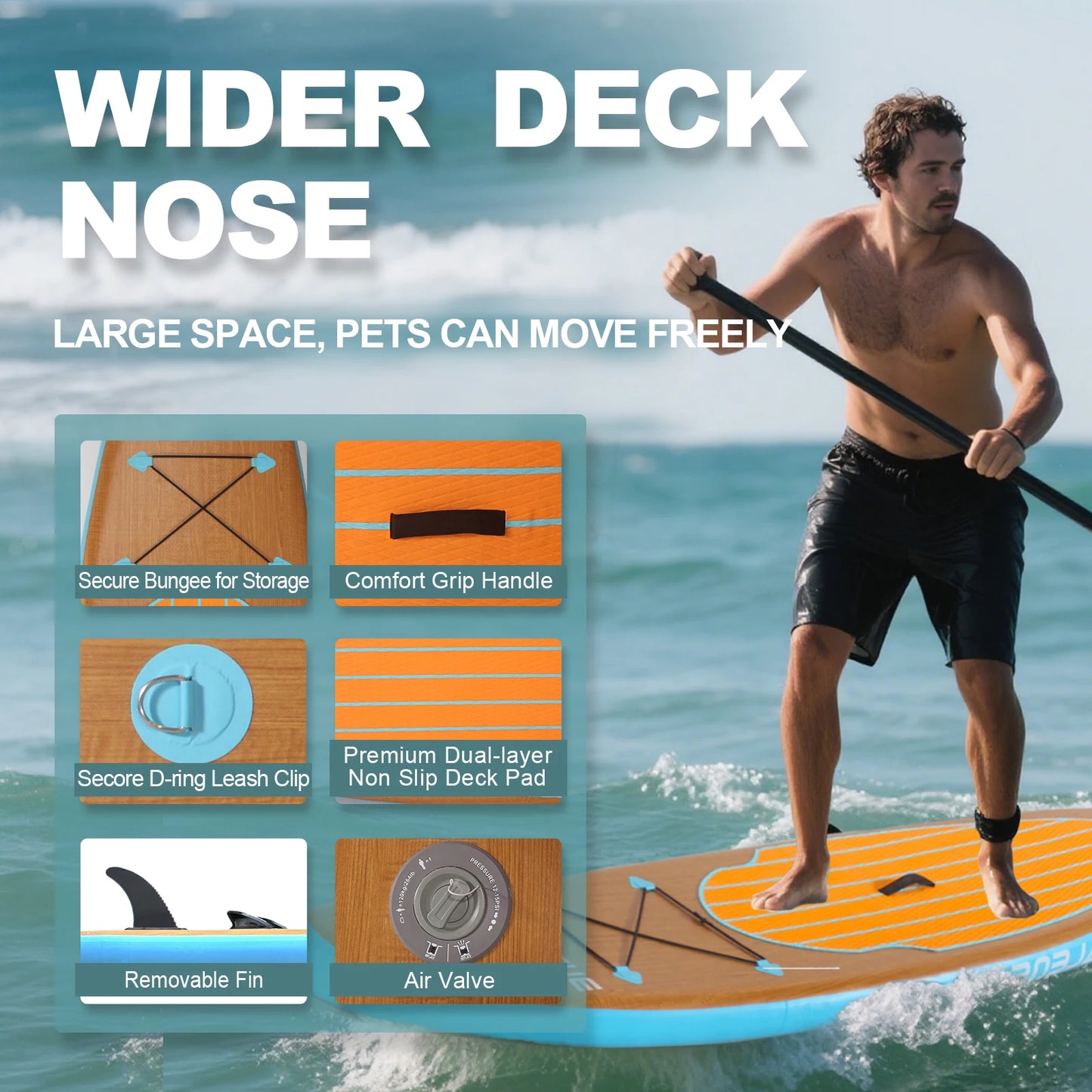 Cadalene Inflatable Paddle Board for Ultimate Water Adventure