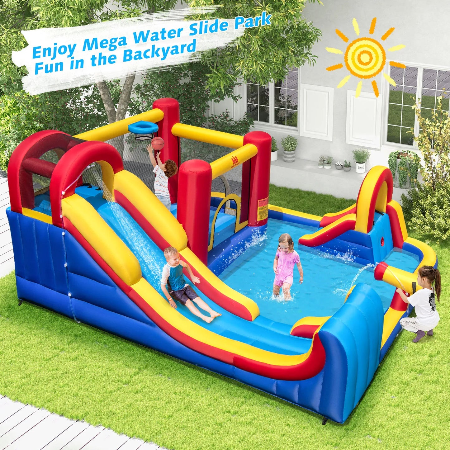Inflatable Water Slide – Thrilling Double Slides for Endless Backyard Fun