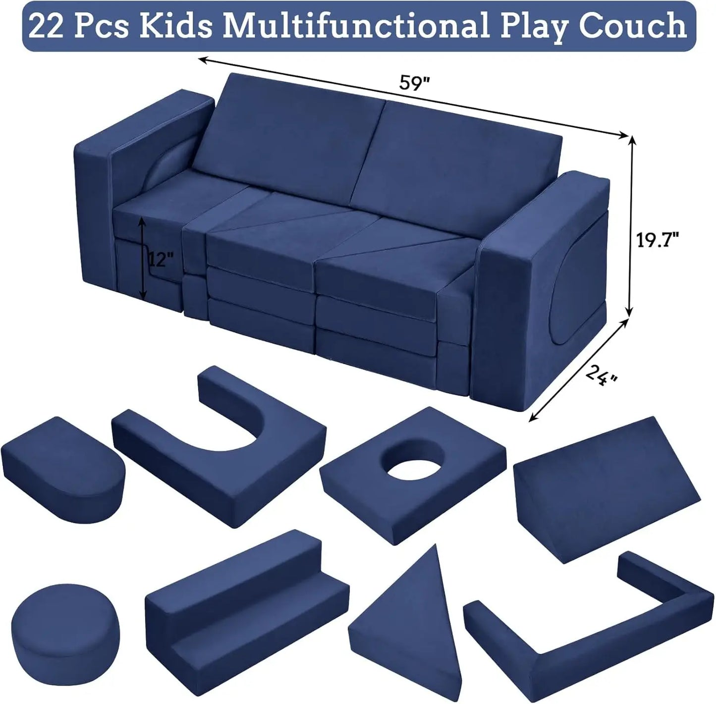 Modular Play Couch for Creative Playroom Fun