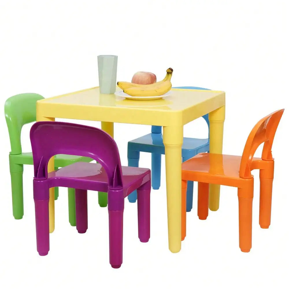 KidsJoy Colorful Activity Table and Chair Set for Creative Play
