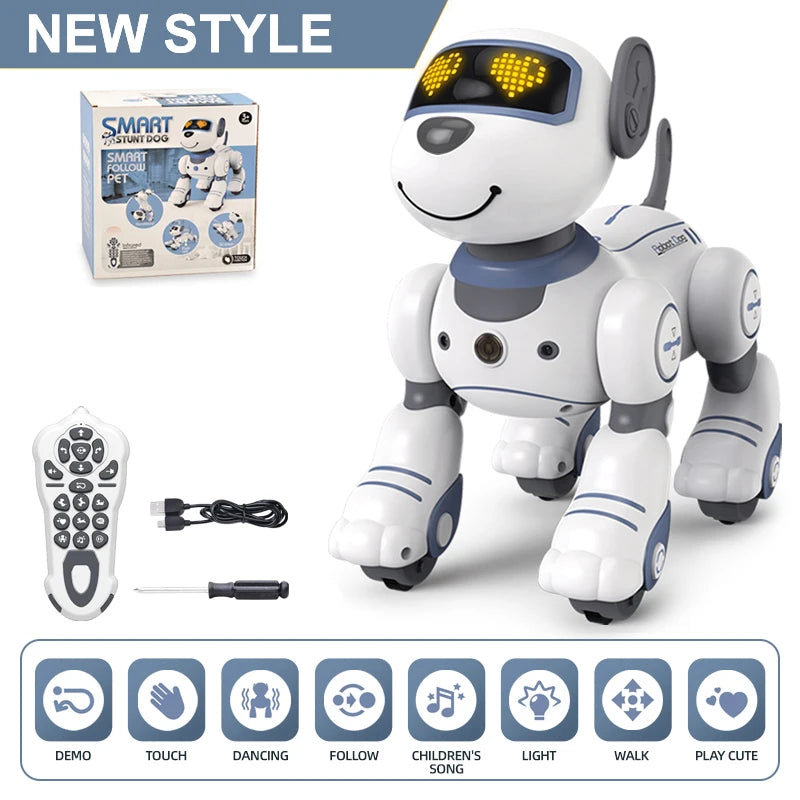 RC Robot Dog With Voice Command And Music Features