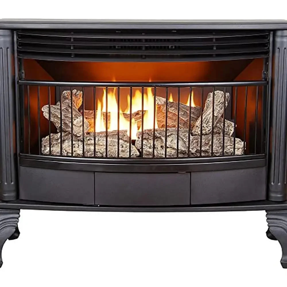 Ventless Dual Fuel Fireplace Heats Up To 1100 Sq Ft