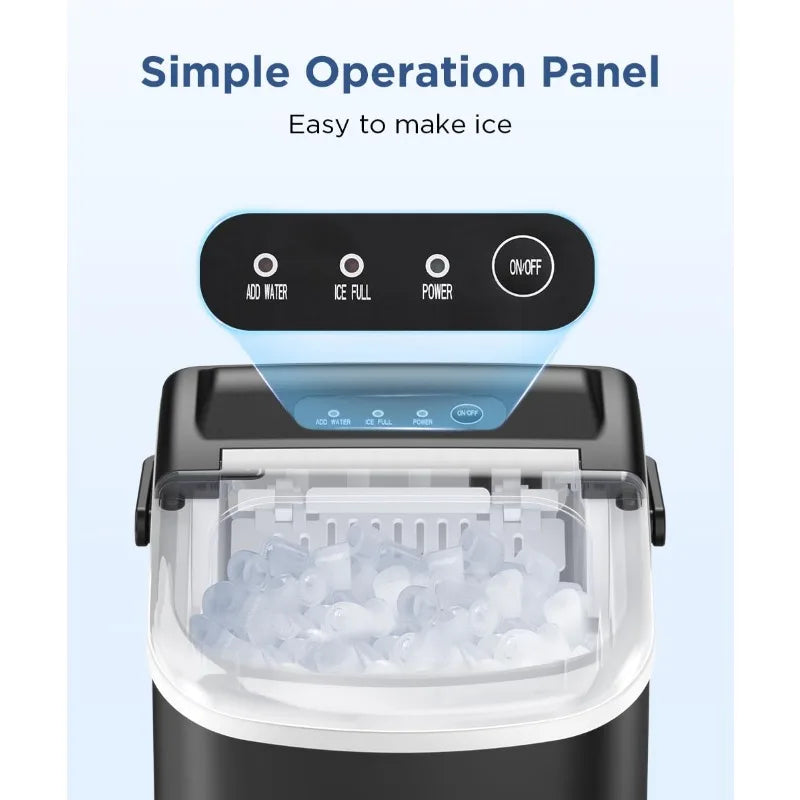 COWSAR Portable Ice Maker with Self-Cleaning Feature