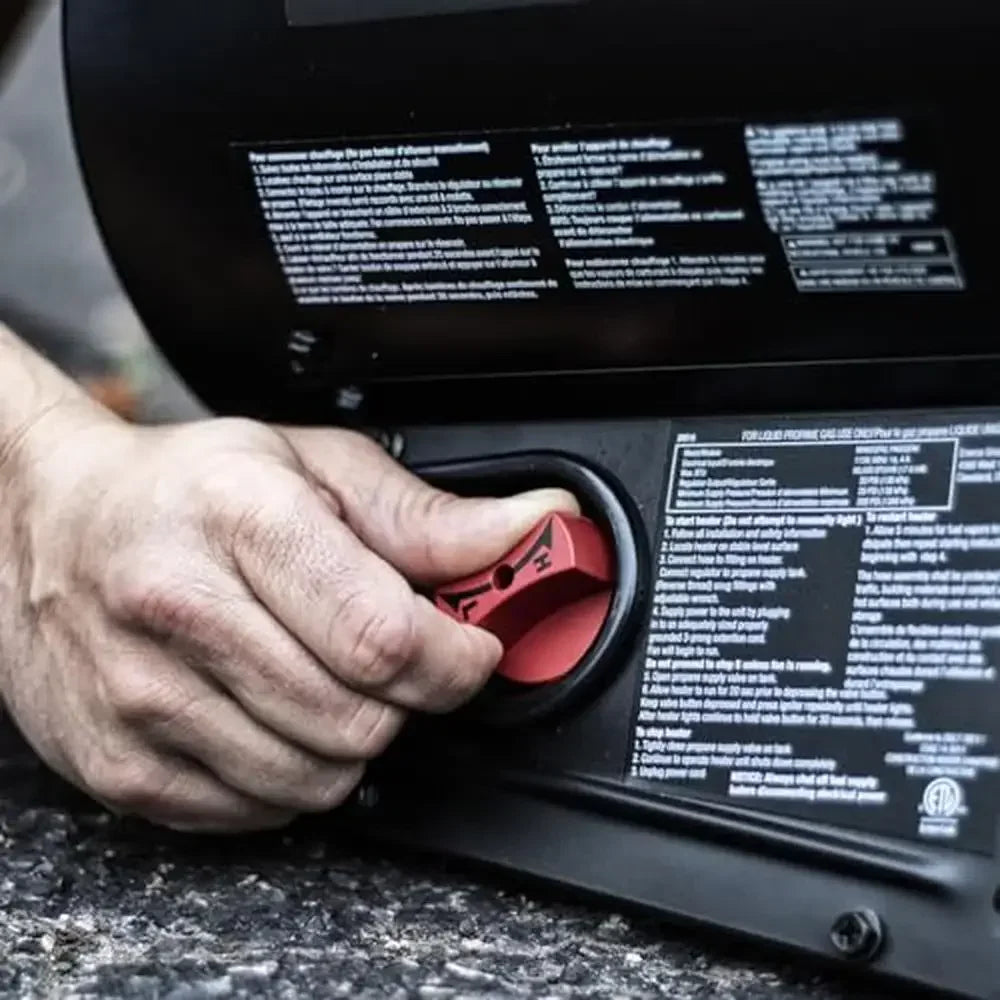 Portable Propane Forced Air Heater With Quiet Burners