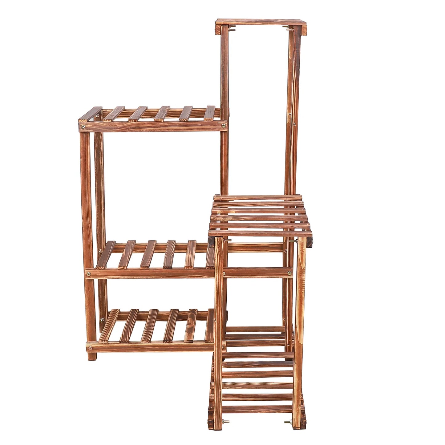 Wooden Plant Corner Stand 6 Tier Indoor Outdoor Display