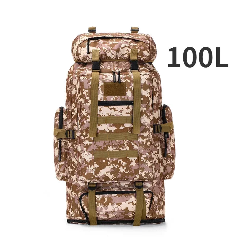 Versatile 80L Tactical Mountaineering Backpack for Outdoor Adventures