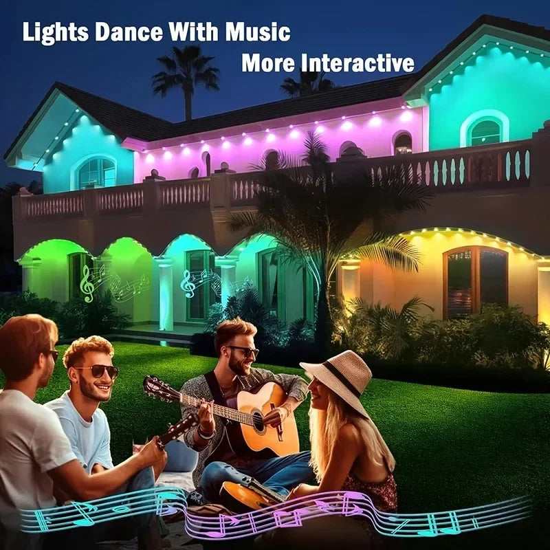 Permanent 150ft RGB Outdoor Eaves LED Lights With Remote