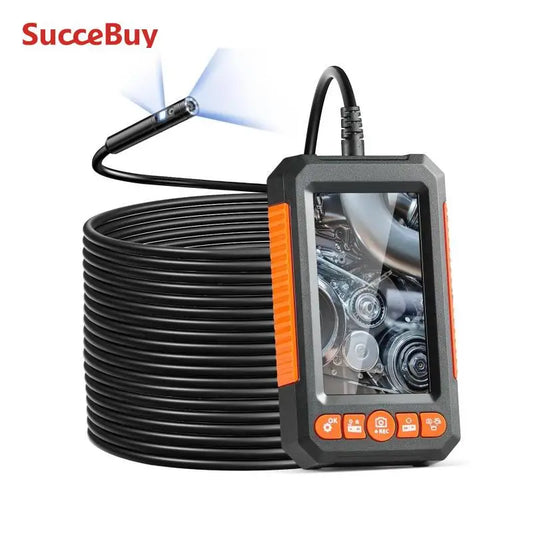 Dual Lens Endoscope Camera With LED Lights 4.3 Inch Screen