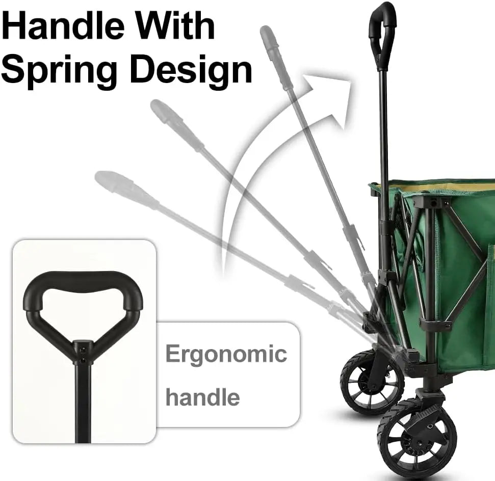 Heavy Duty Collapsible Utility Wagon for Outdoor Adventures