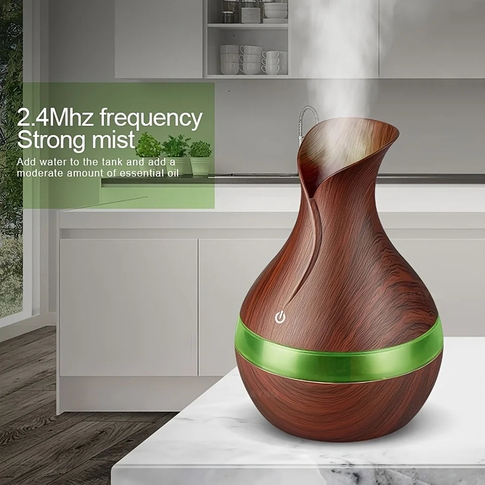 USB Humidifier Air Diffuser With 7 LED Lights For Comfort