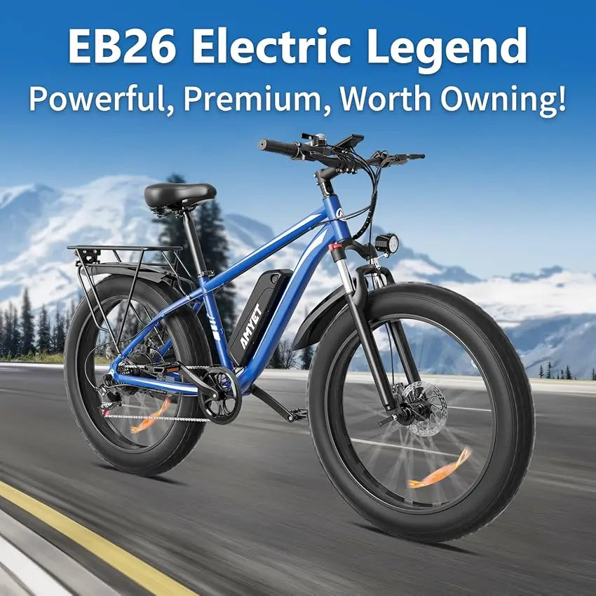 AMYET Electric Bike EB26 with 1500W Motor and Fat Tires