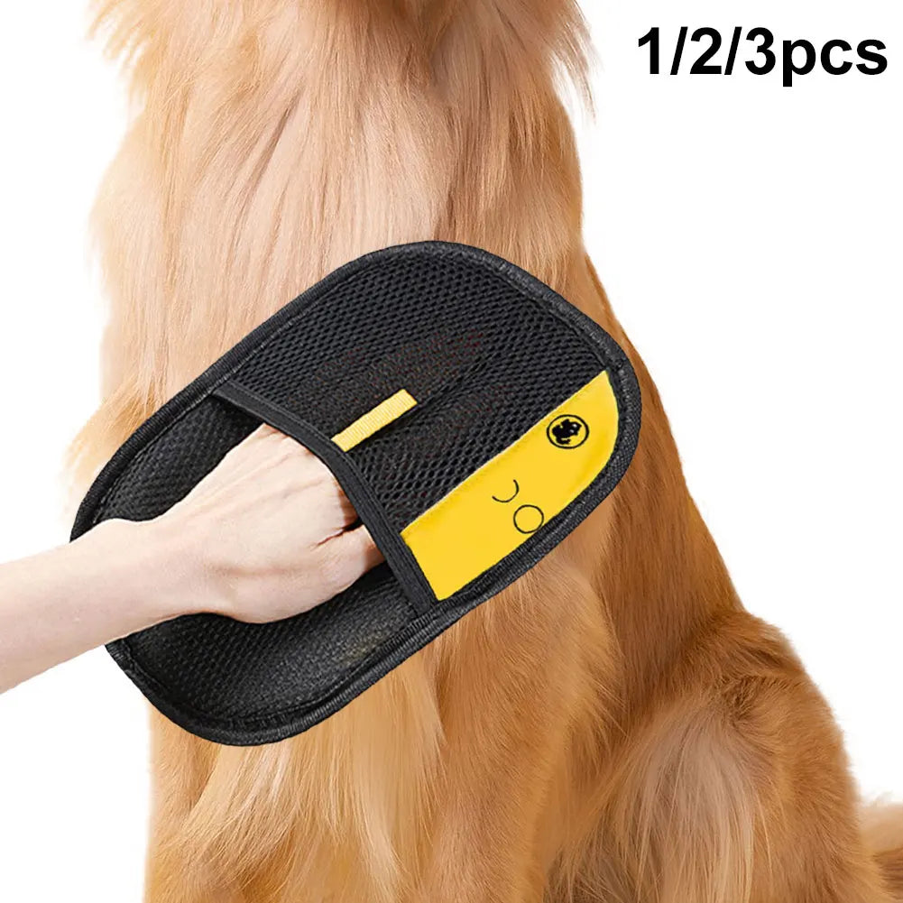 Pet Hair Remover Mitt Grooming Gloves For Deshedding Dogs Cats