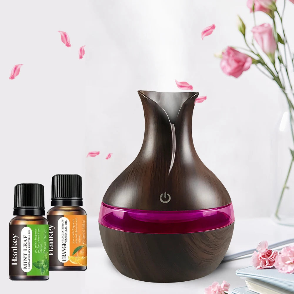 USB Humidifier Air Diffuser With 7 LED Lights For Comfort