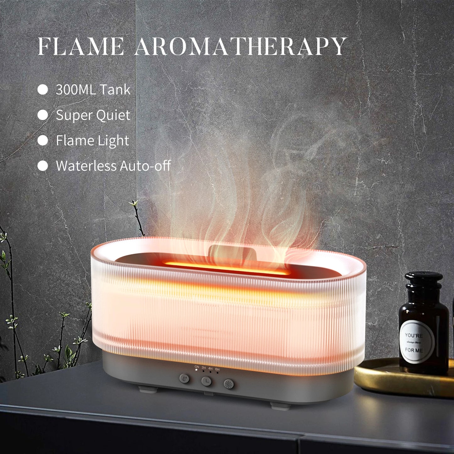 Small Ultrasonic Aroma Diffuser Humidifier With LED Light