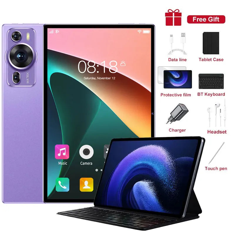 P60 Pro Tablet 10 Inch Android14 5G Long Battery Kids