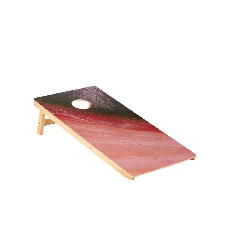 Large 4x2 FT Cornhole Board Set with 8 Bean Bags for Fun