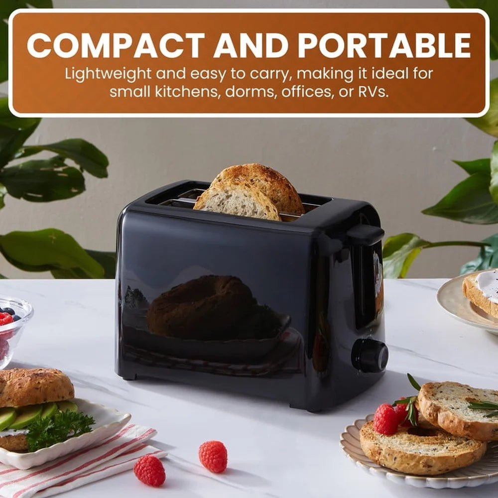 2 Slice Cool Touch Toaster With 6 Shade Settings Easy Clean