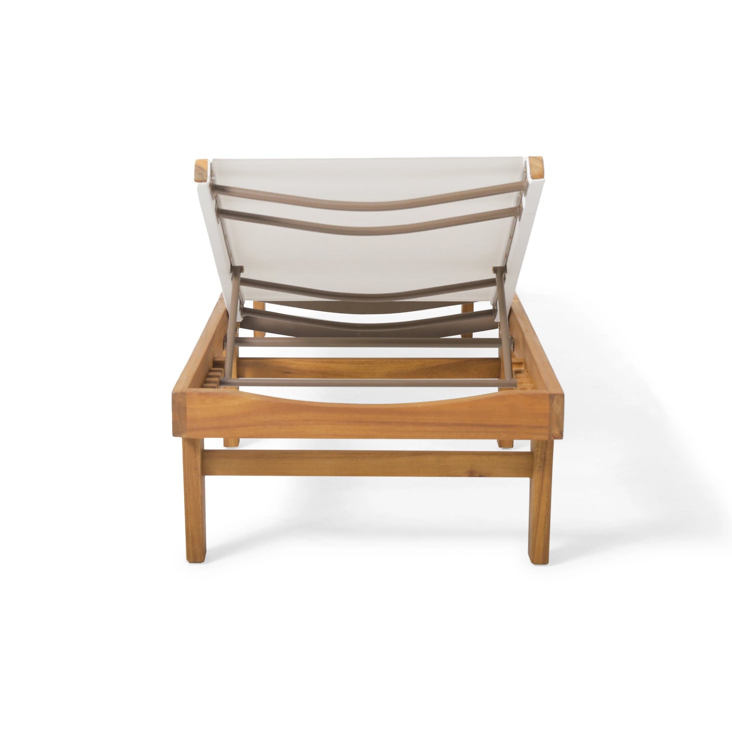 Outdoor Chaise Lounge With Adjustable Backrest For Comfort