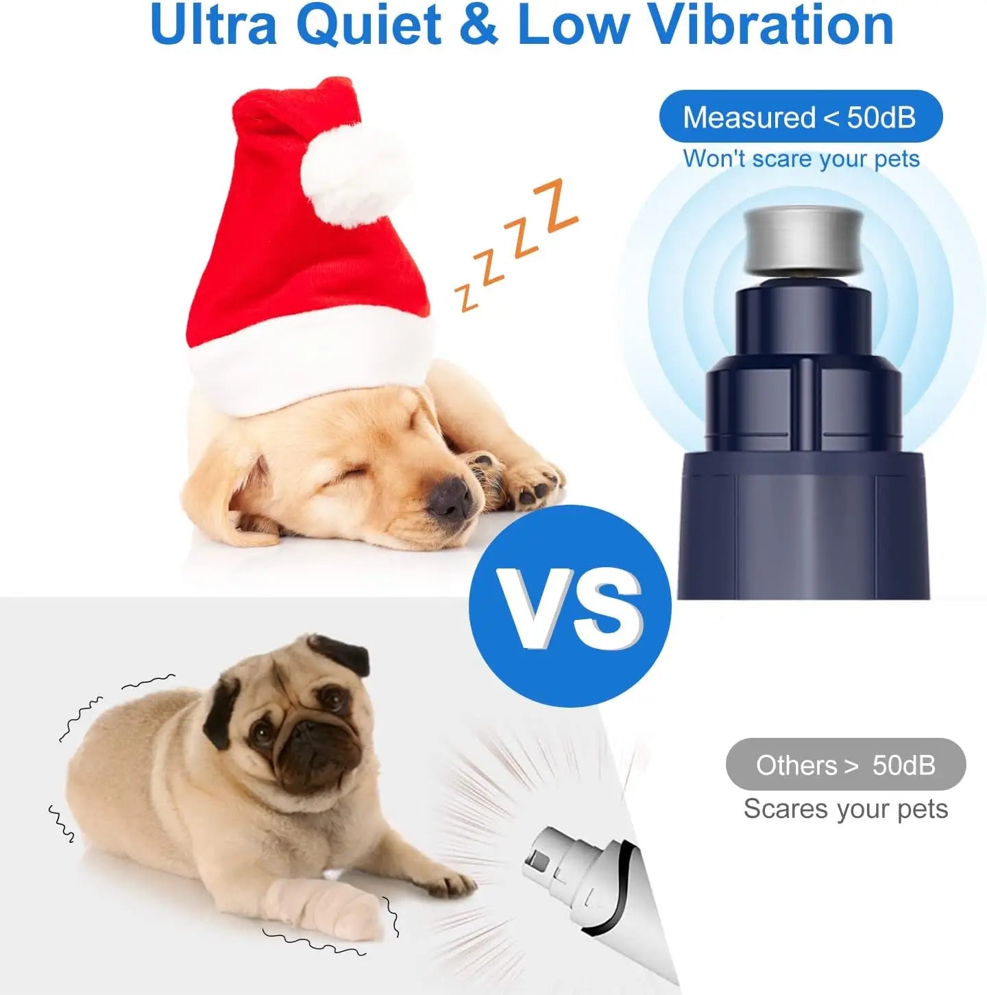 NPET Dog Nail Grinder with Guard for Safe Grooming