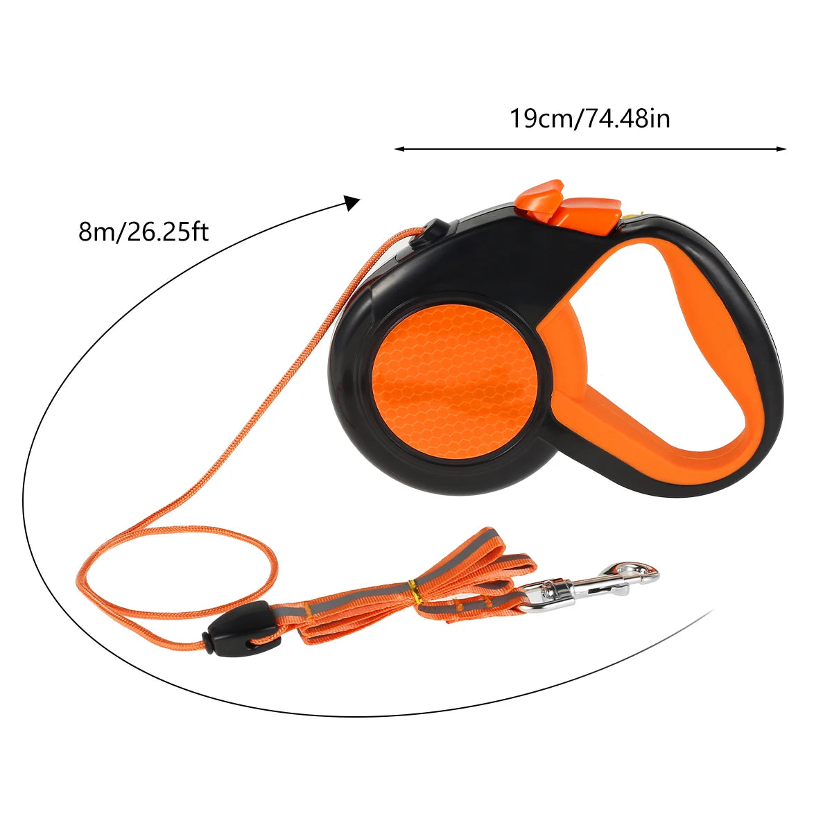 Retractable Dog Leash Heavy Duty With Reflective Tape