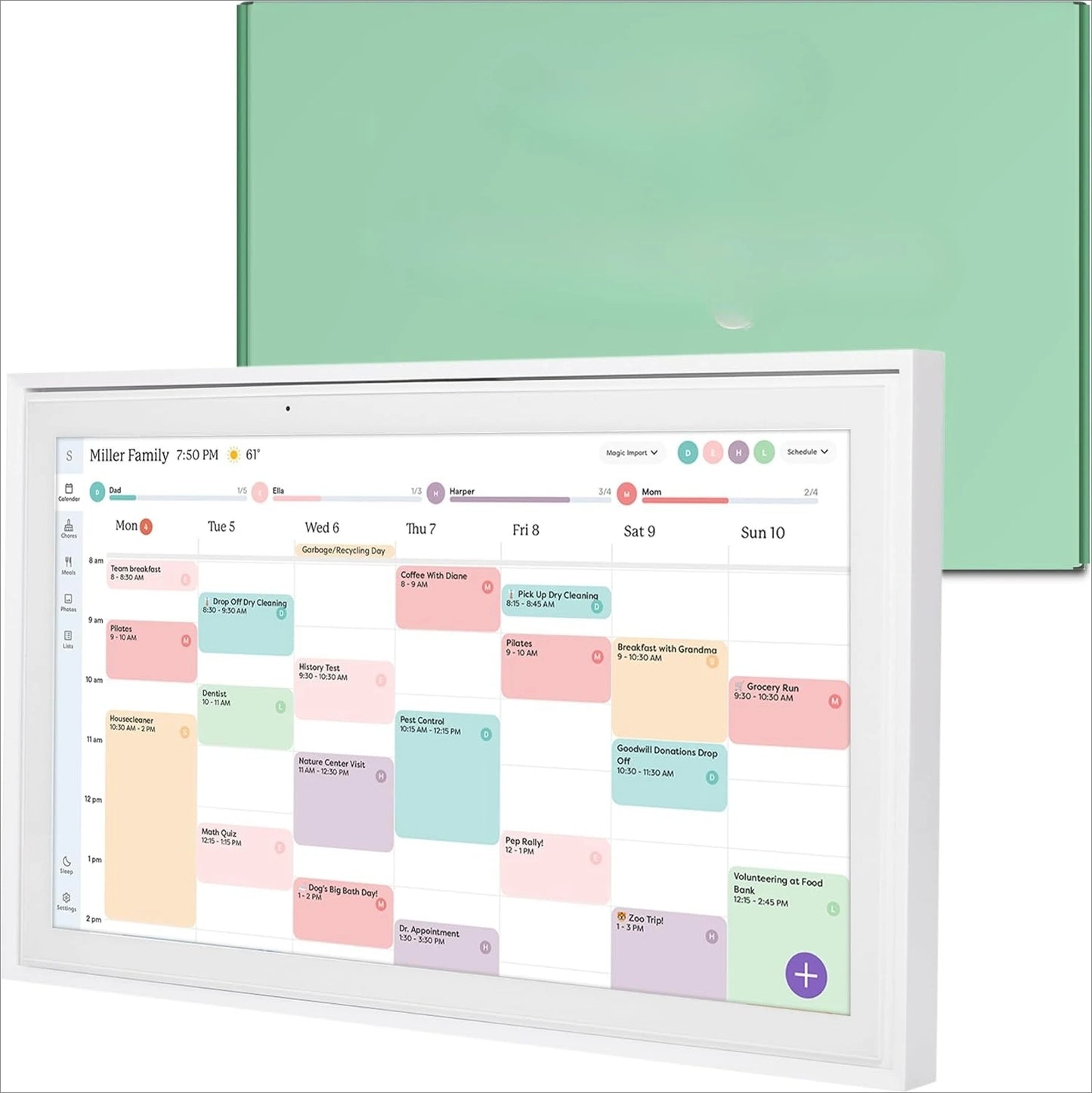 15 Inch Interactive Touchscreen Wall Planner Calendar
