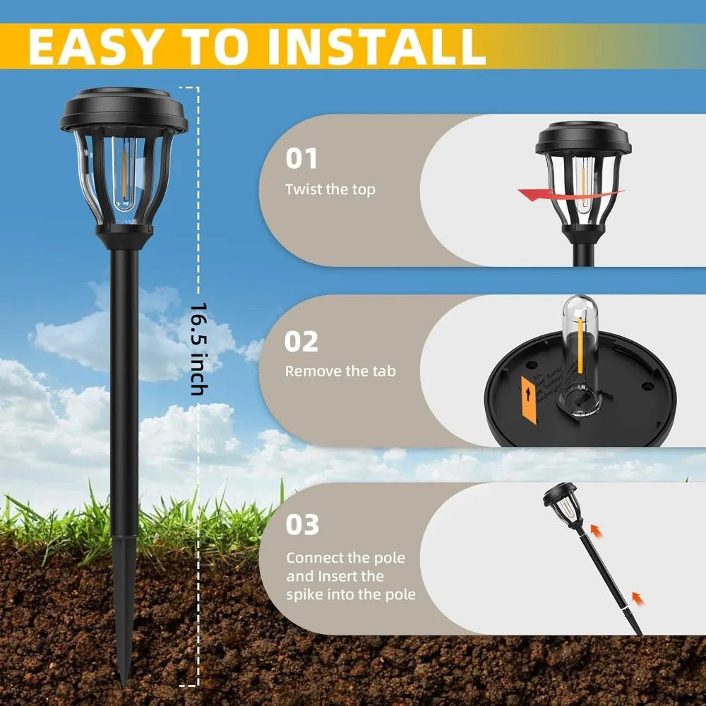 EcoBright Solar Pathway Lights for Effortless Outdoor Illumination