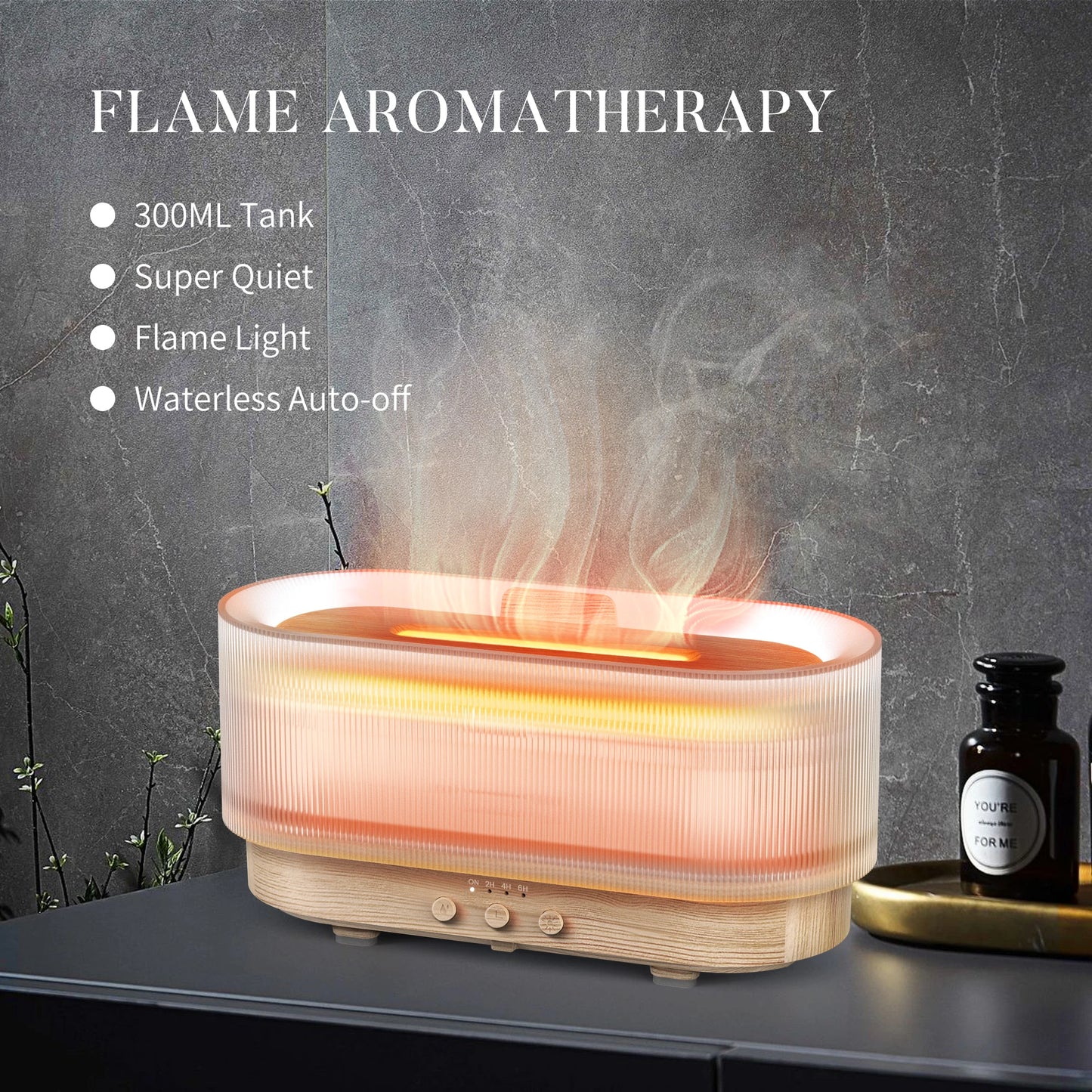 Small Ultrasonic Aroma Diffuser Humidifier With LED Light