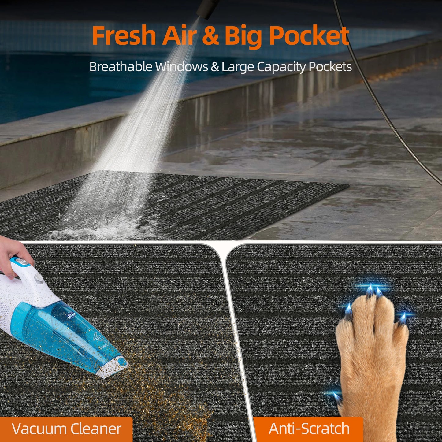 Dog Back Seat Extender Waterproof Non Slip Car Cover