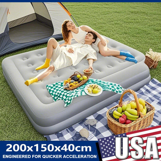 Automatic Inflatable Mattress With Built In Pump Portable Bed