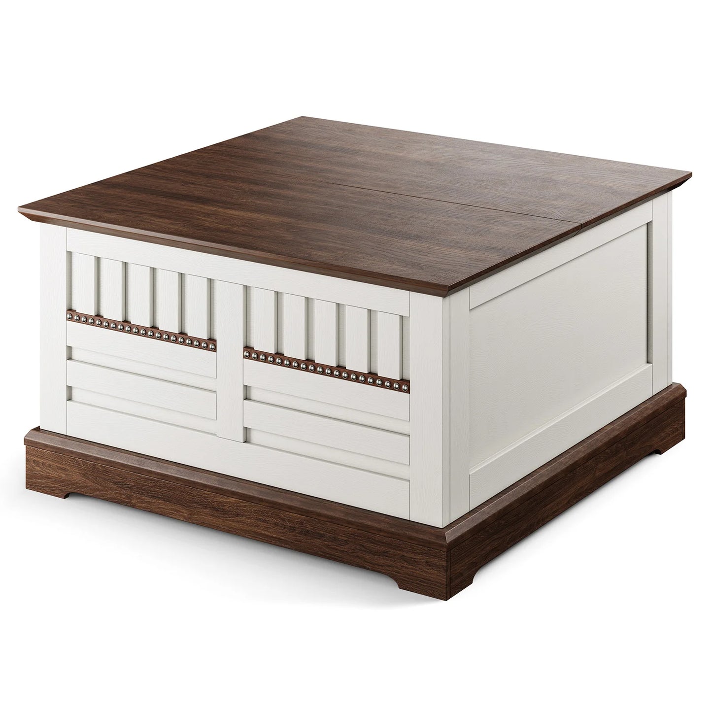 Farmhouse Lift Top Coffee Table With Hidden Storage