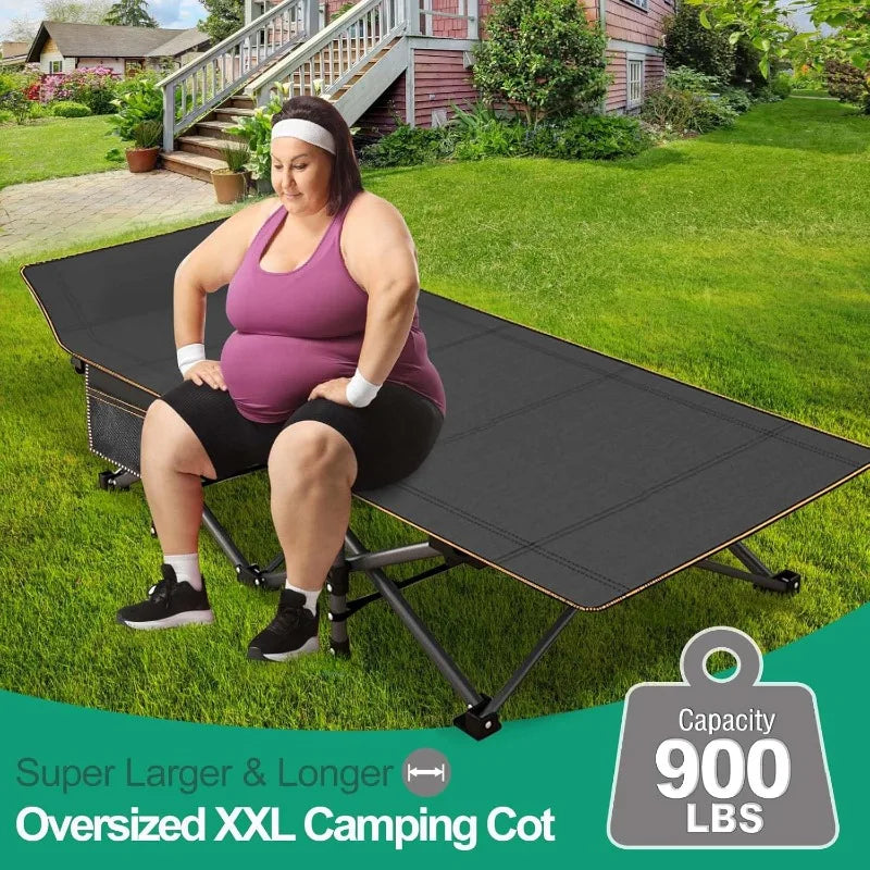 Folding Camping Cot with Carry Bag for Easy Travel and Storage