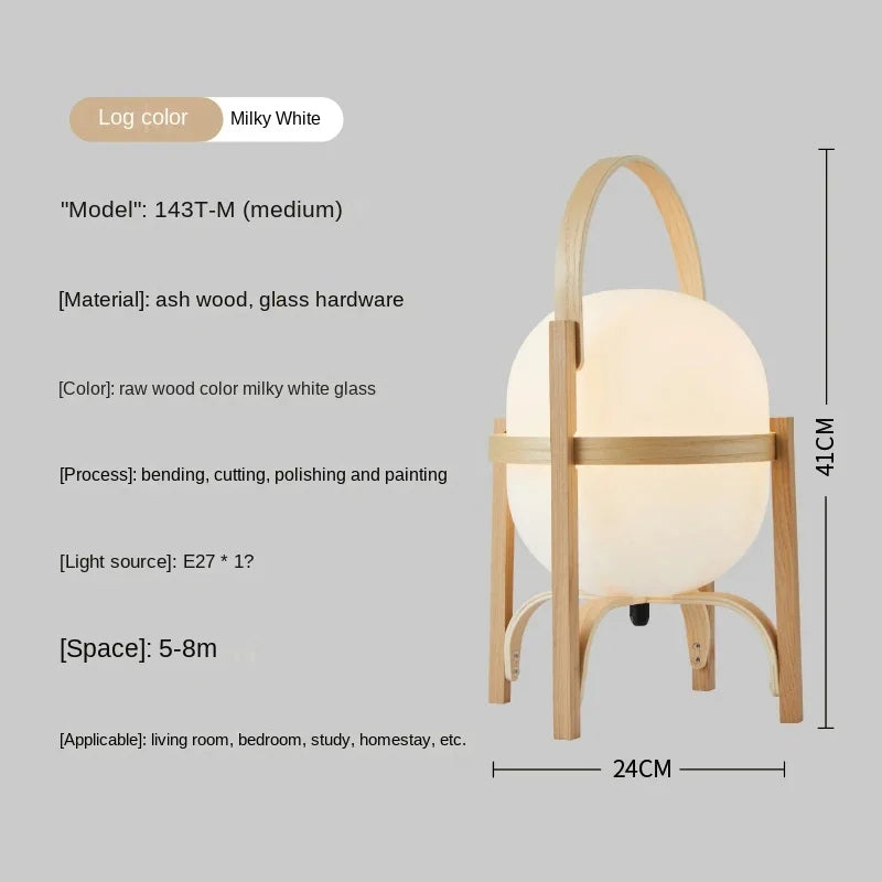 Modern LED Floor Lamp Wood Base for Living Room Ambience