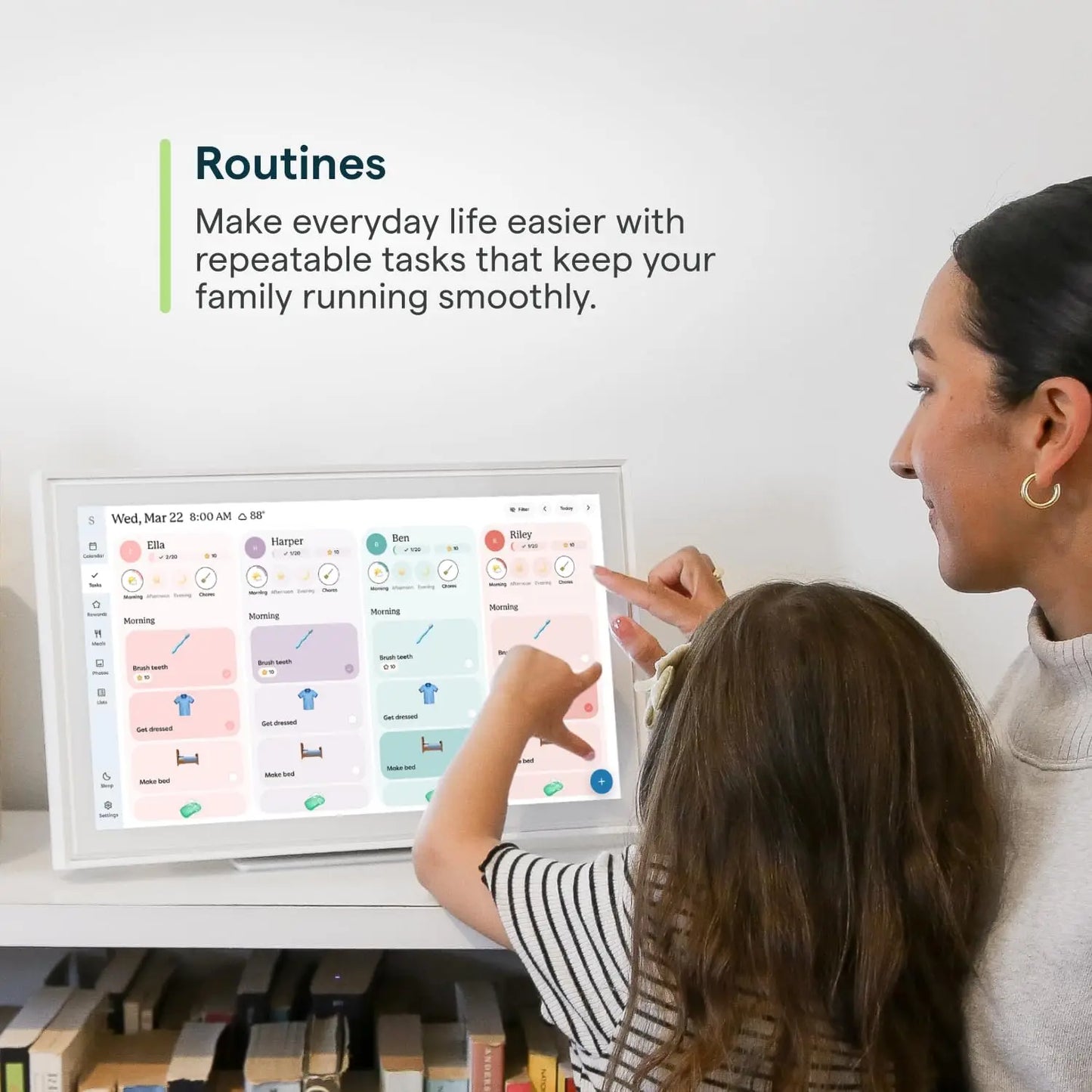 15 Inch Interactive Touchscreen Wall Planner Calendar