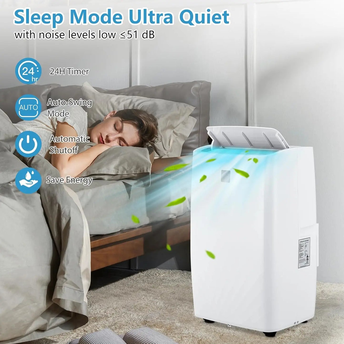 Twister Gootophill 14000 BTU Portable Air Conditioner for Quick Cooling