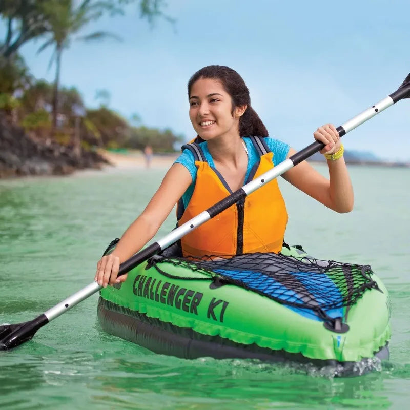 K2 Two Person Inflatable Kayak Challenger K1 Oars Included