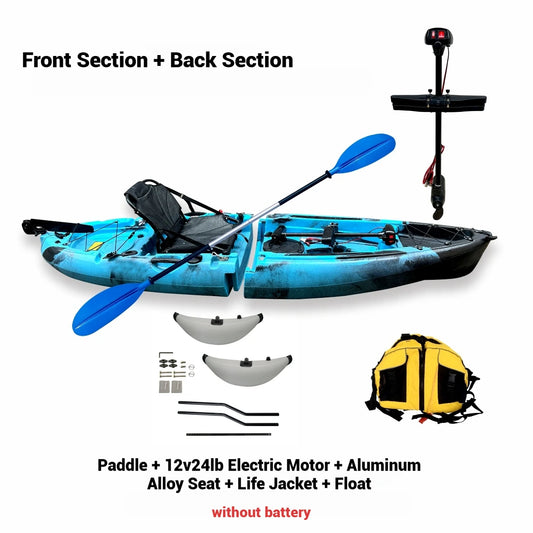 Portable LLDPE Kayak Canoe With Split Shell For Solo Tandem