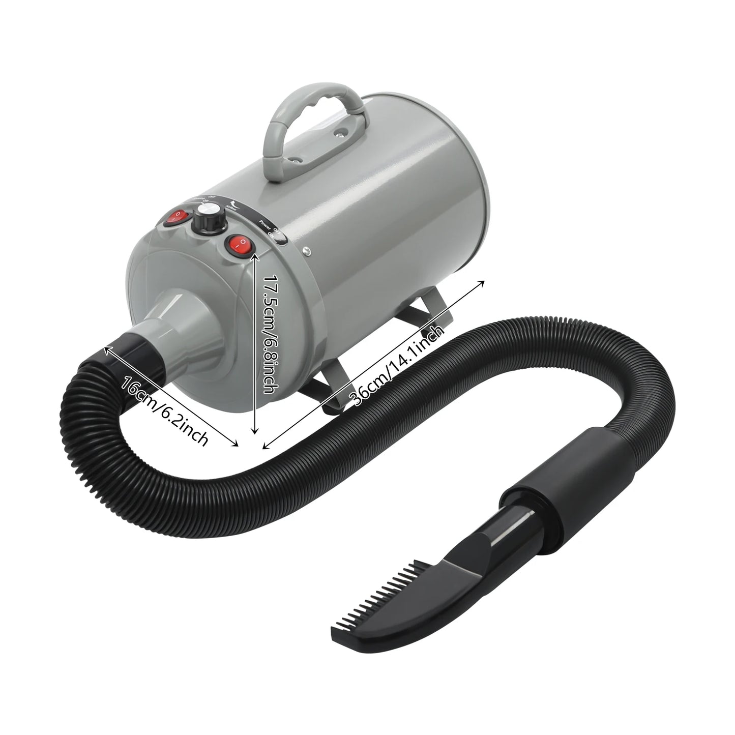 PetGroom Pro 2200W Dryer for Quiet Stress-Free Grooming