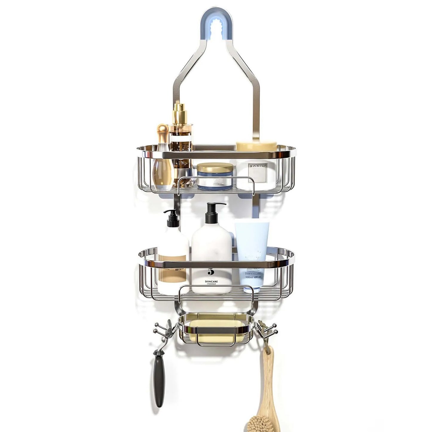 Large Capacity Bathroom Storage Rack for Towels and Accessories