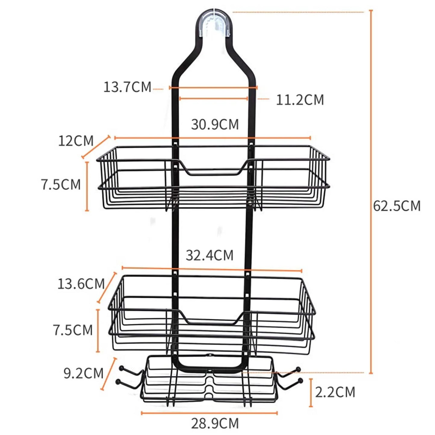 Large Capacity Bathroom Storage Rack for Towels and Accessories