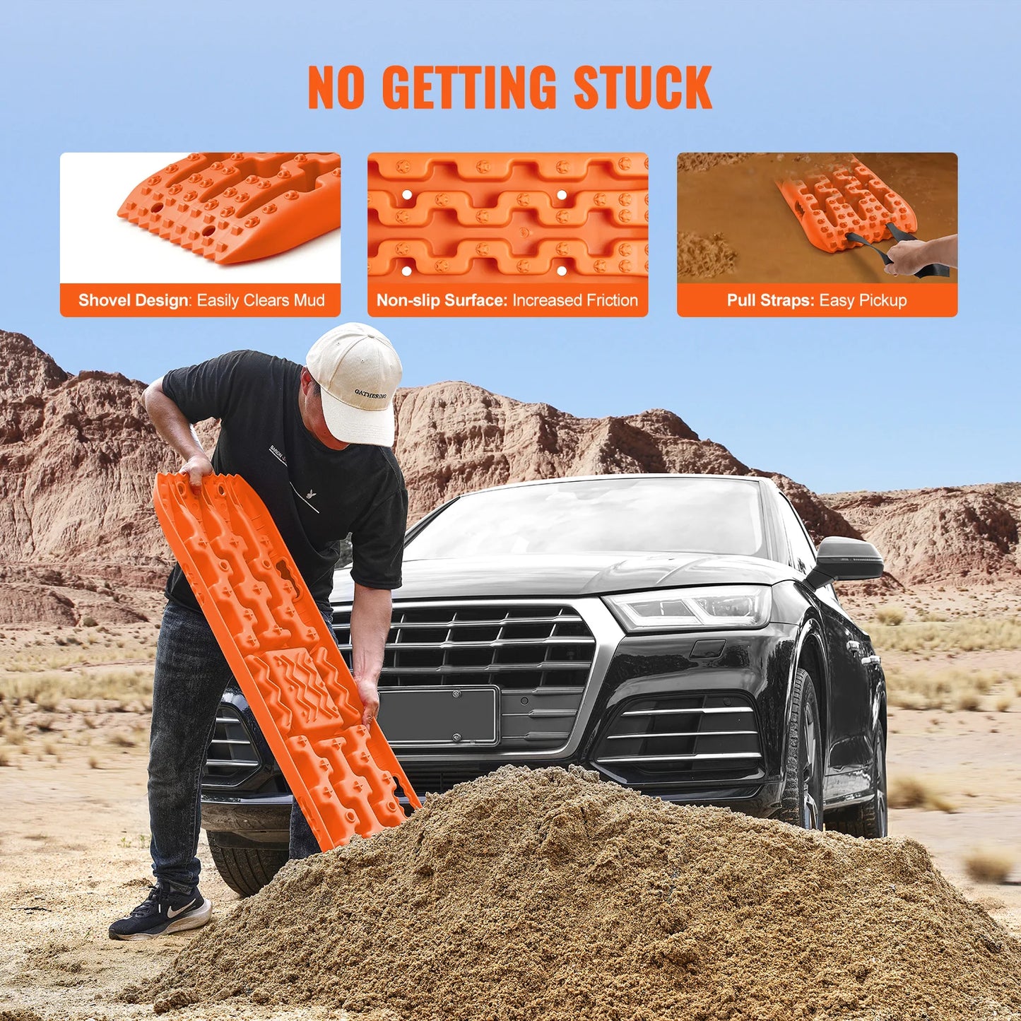 10 Ton Traction Boards For Off Road Recovery Mats Pair