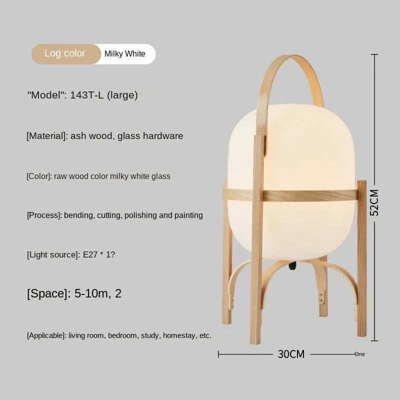 Modern LED Floor Lamp Wood Base for Living Room Ambience