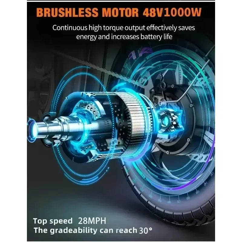 GS9 Plus Off-Road Electric Bike with Powerful 1000W Motor