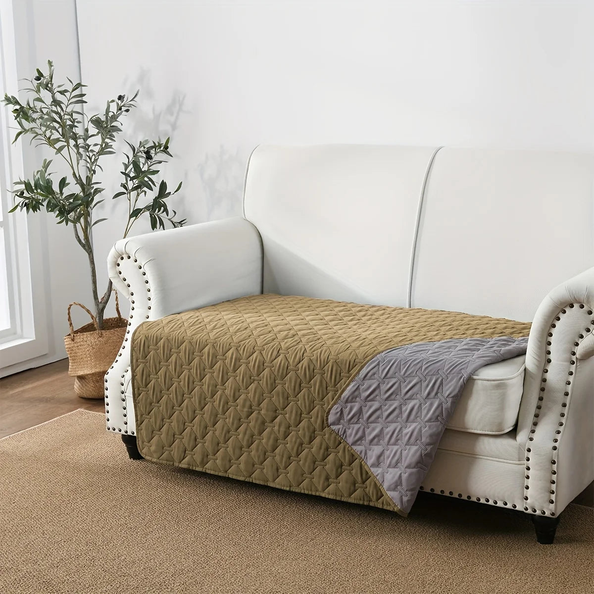 Double Sided Anti Leakage Dog Bed Cover Pet Blanket
