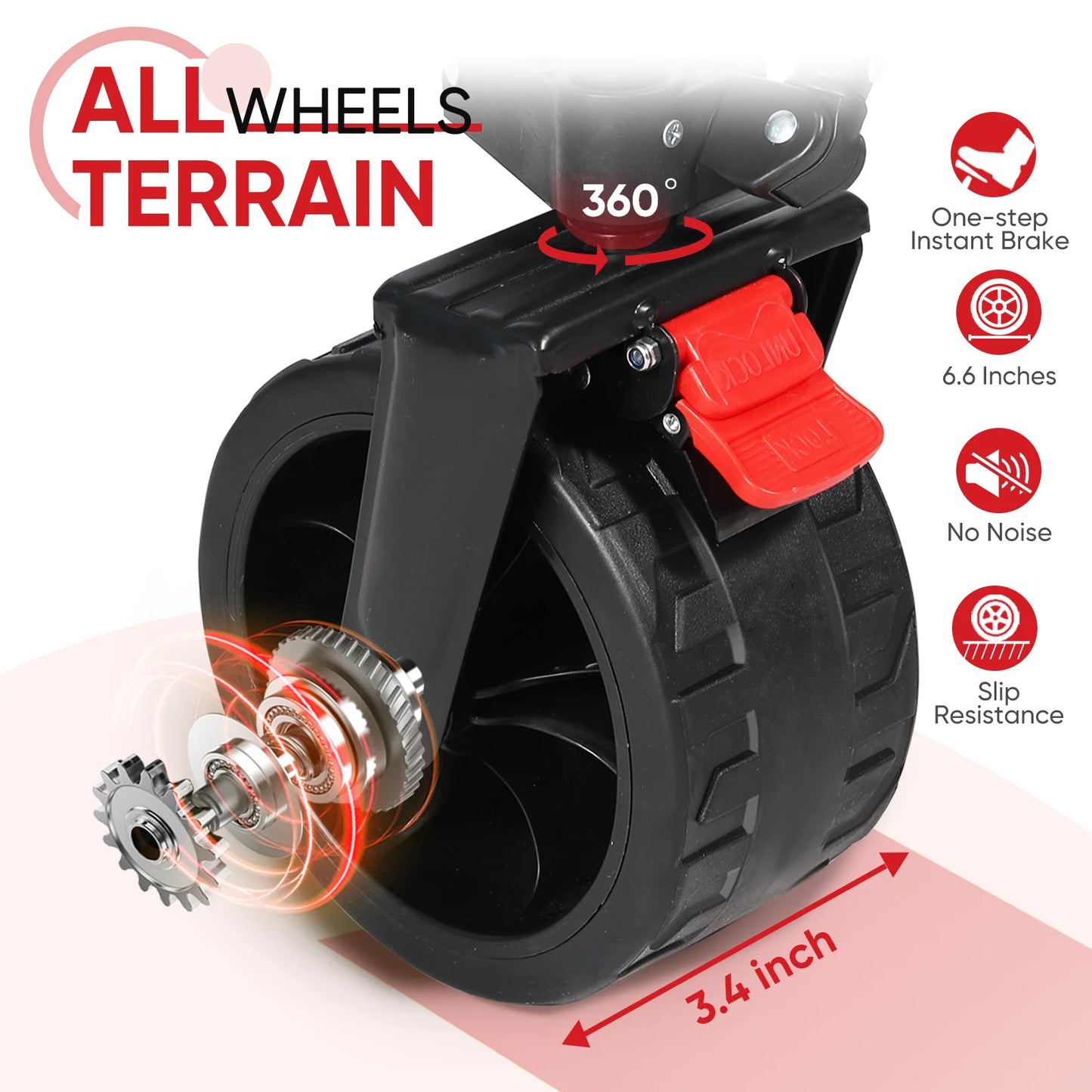 Foldable Wagon With All Terrain Wheels Heavy Duty 330lbs