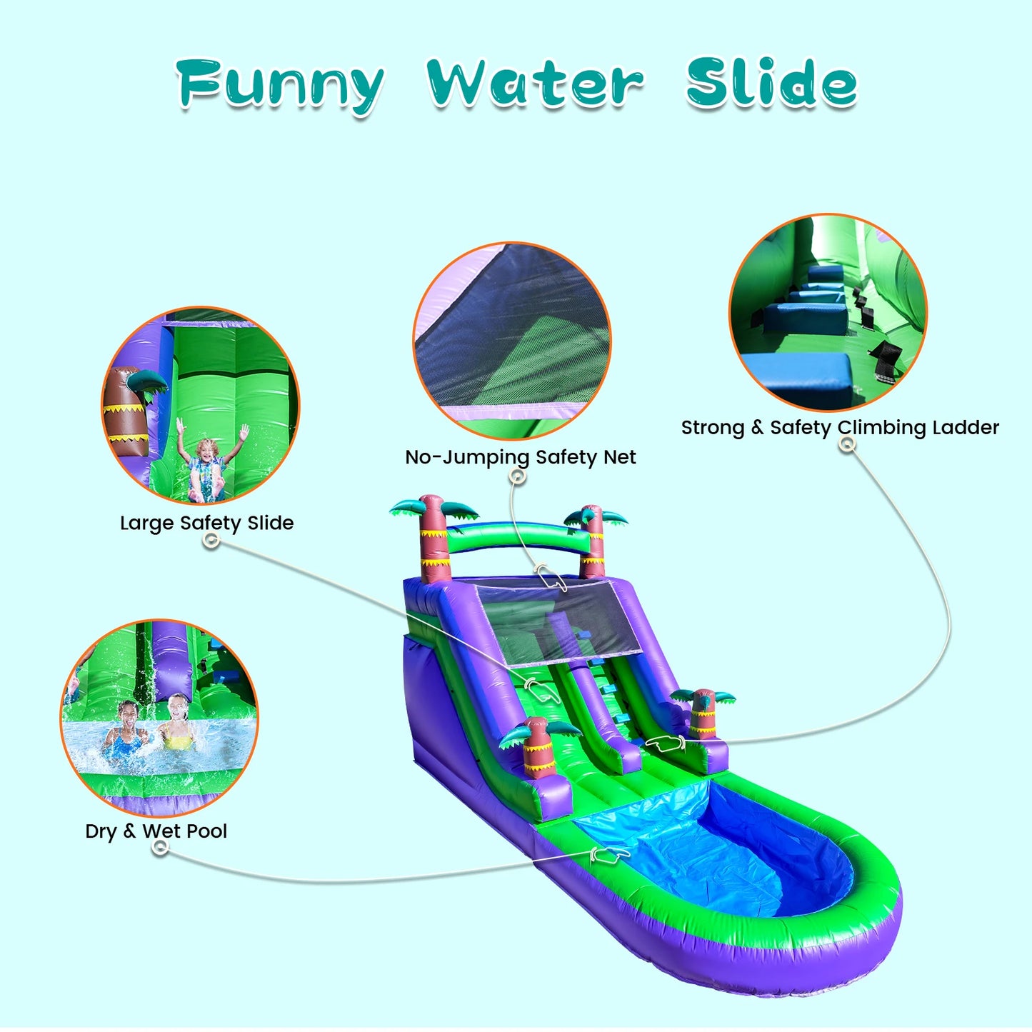 Children's Inflatable Water Slide for Backyard Fun