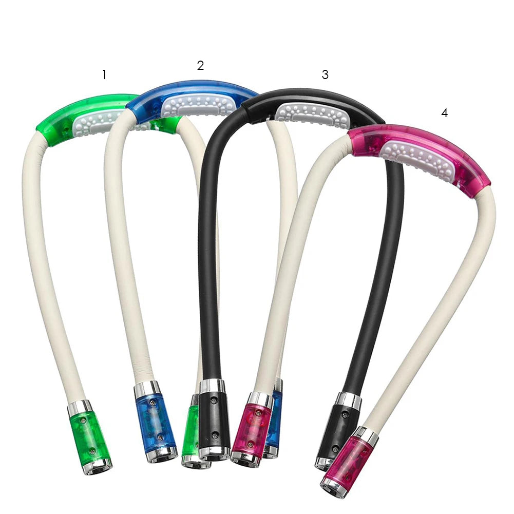 Flexible Neck LED Book Light With Handsfree Design